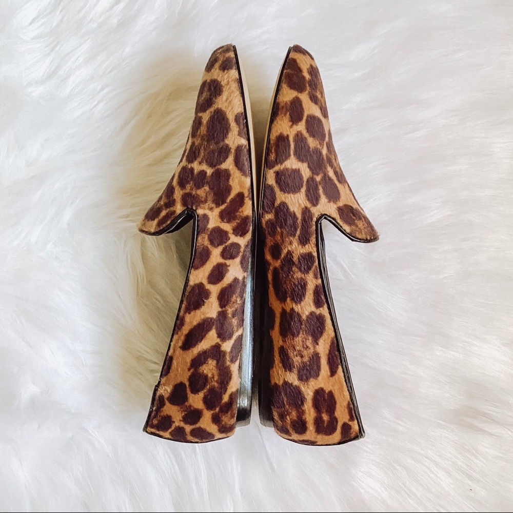 NINE WEST Leopard Print Loafers Shoes Size 6.5 - Picture 2 of 8